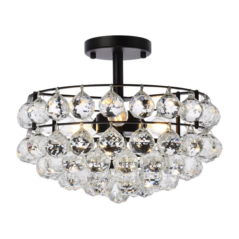 1107F14BK — Elegant Lighting LED Ceiling Lights 120.0W 