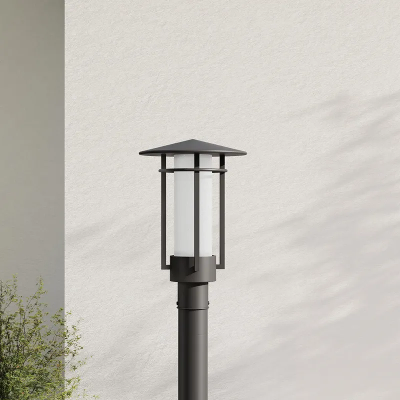 Exton Collection One-Light Etched Seeded Glass Outdoor Post Lantern — Progress Lighting LED Lighting Controls  