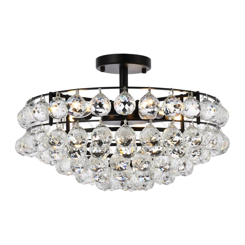 1107F18BK — Elegant Lighting LED Ceiling Lights 200.0W 