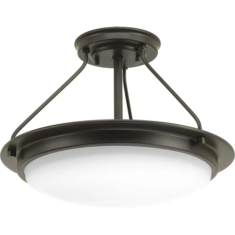 Apogee Collection 15" LED Semi-Flush/Convertible — Progress Lighting LED Post Top Lights  