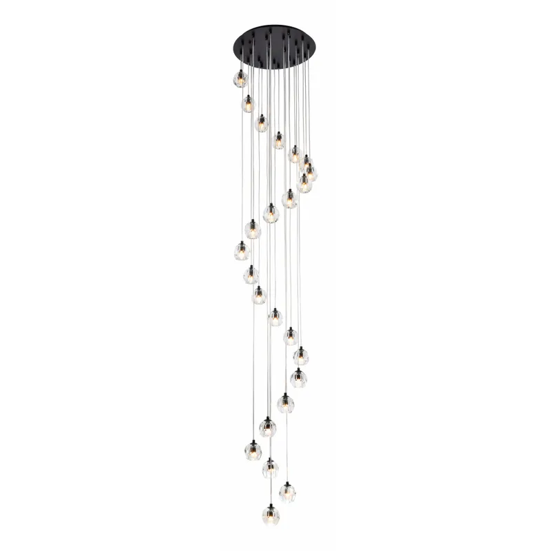 3505G19BK — Elegant Lighting LED Pendant Lights 240.0W 