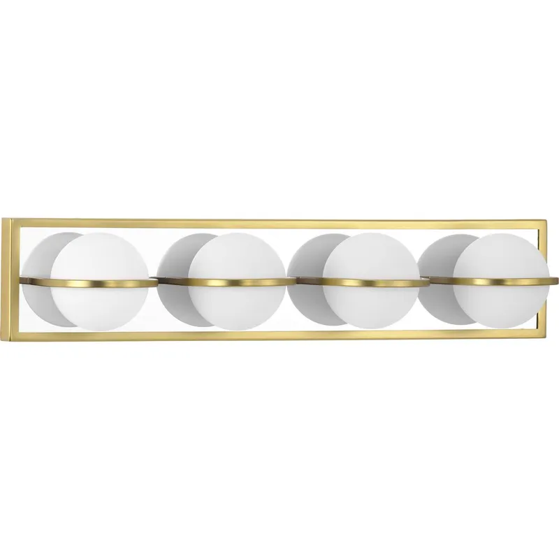 Pearl LED Collection Four-Light Opal Glass LED Bath Vanity Light — Progress Lighting LED Wall Lights  