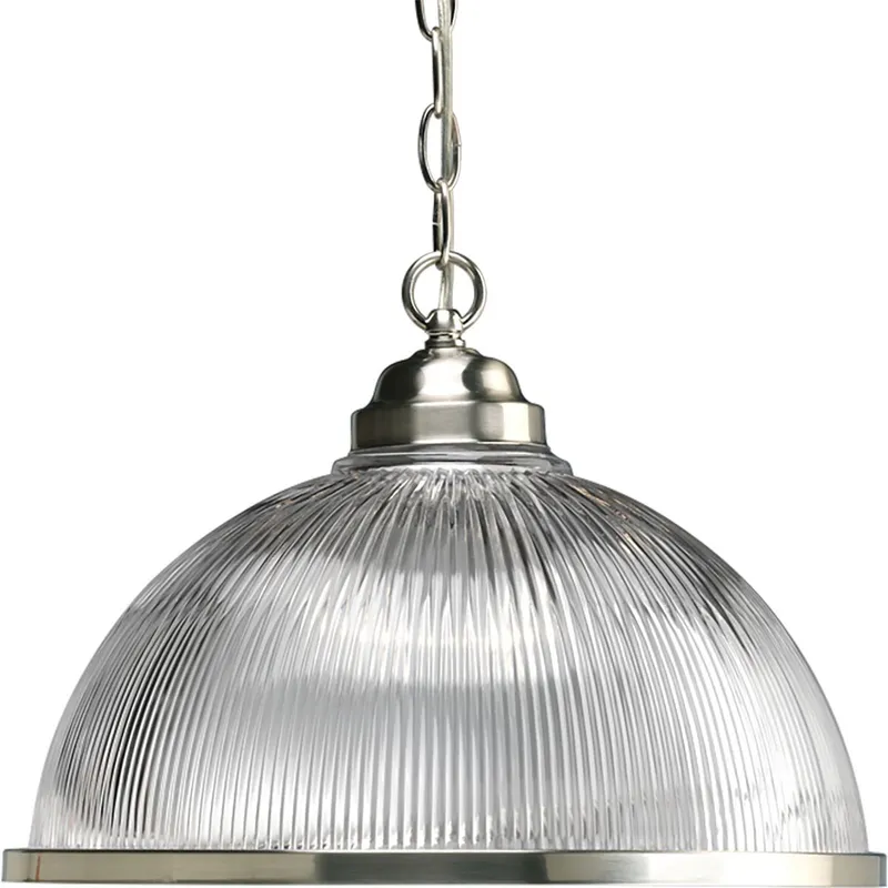 Prismatic Glass Collection One-Light Clear Prismatic Glass Pendant Light — Progress Lighting LED Landscape Lights  