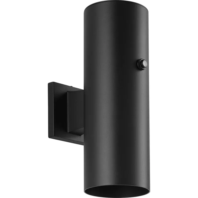 5" LED Outdoor Aluminum Up/Down Wall Mount Cylinder with Photocell — Progress Lighting LED Wall Lights  