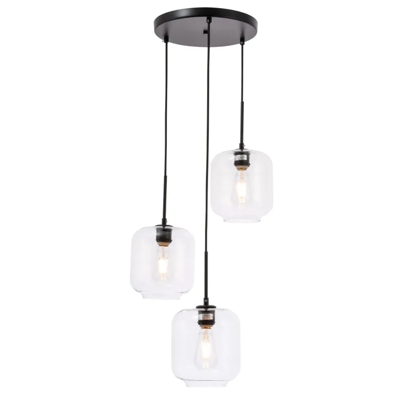 LD2274BK — Elegant Lighting LED Pendant Lights 120.0W 