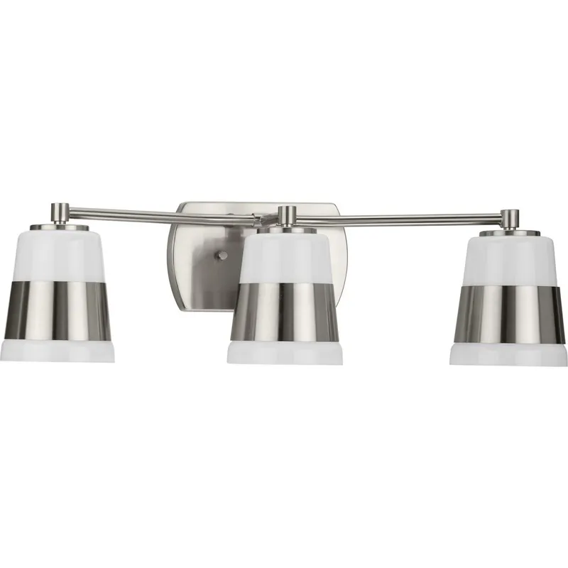 Haven Collection Three-Light Opal Glass Bath Light — Progress Lighting LED Wall Lights  