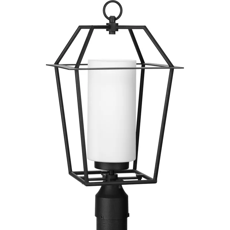 Chilton Collection One-Light Etched Opal Glass Outdoor Post Light — Progress Lighting LED Lighting Controls  