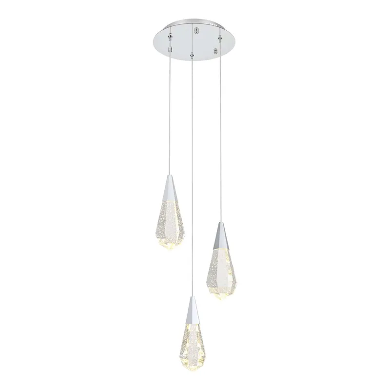 1013D12C-02CR — Elegant Lighting LED Pendant Lights 6.0W 3500K