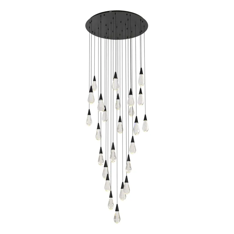 1013G36BK-02CR — Elegant Lighting LED Pendant Lights 50.0W 3500K