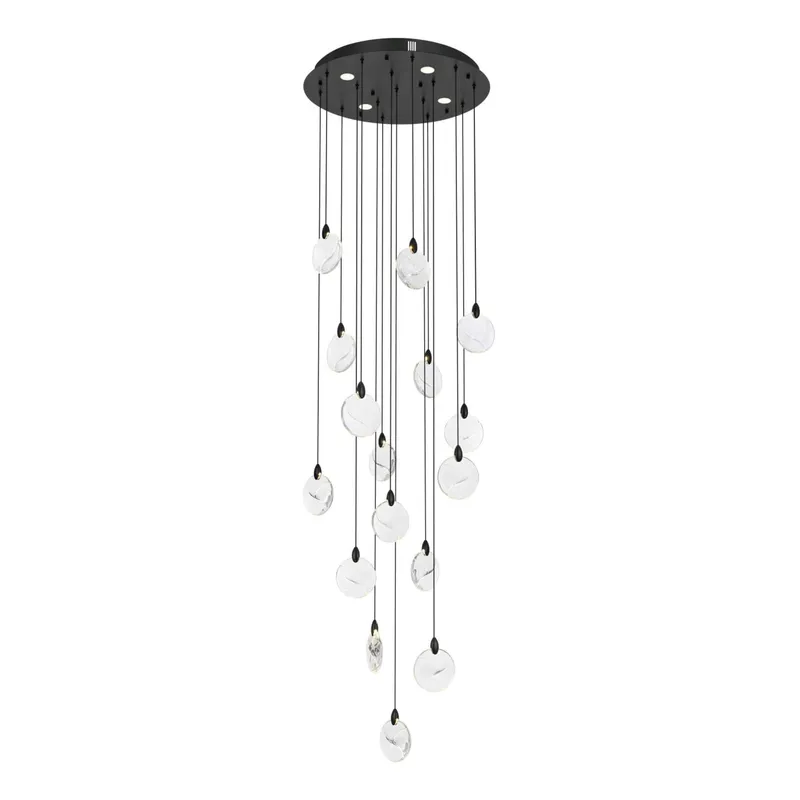 1012D28BK-01CR — Elegant Lighting LED Pendant Lights 32.0W 3500K