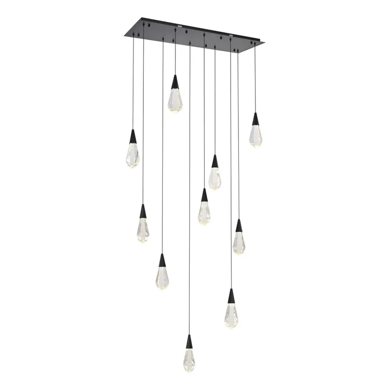 1013D42BK-02CR — Elegant Lighting LED Pendant Lights 20.0W 3500K
