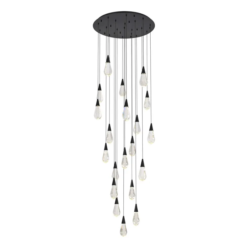 1013G32BK-02CR — Elegant Lighting LED Pendant Lights 40.0W 3500K