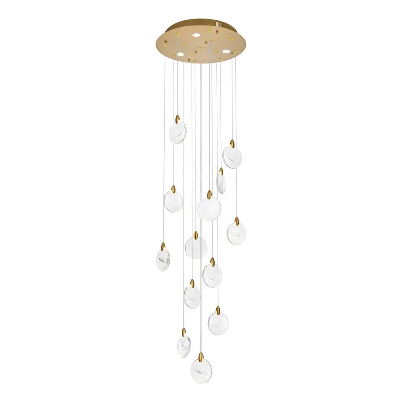 1012D24SG-01CR — Elegant Lighting LED Pendant Lights 26.0W 3500K