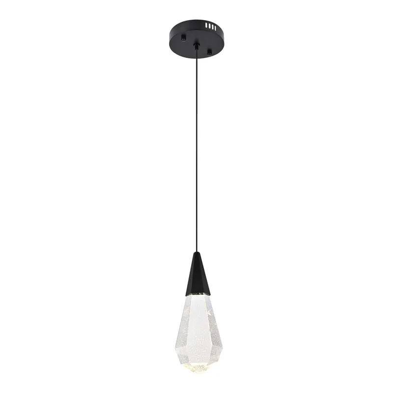 1013D5BK-02CR — Elegant Lighting LED Pendant Lights 2.0W 3500K