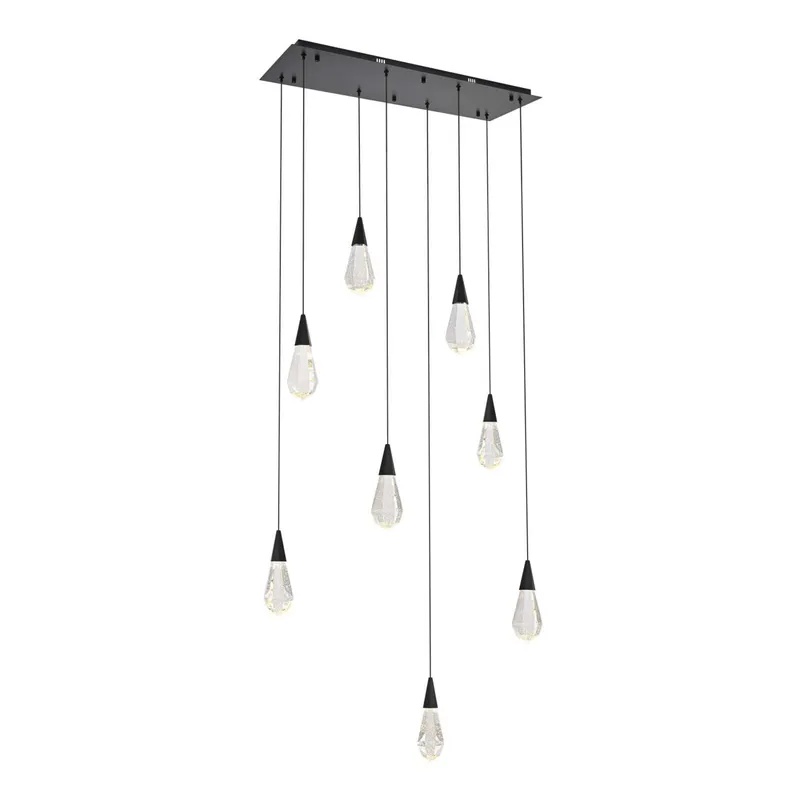1013D36BK-02CR — Elegant Lighting LED Pendant Lights 16.0W 3500K