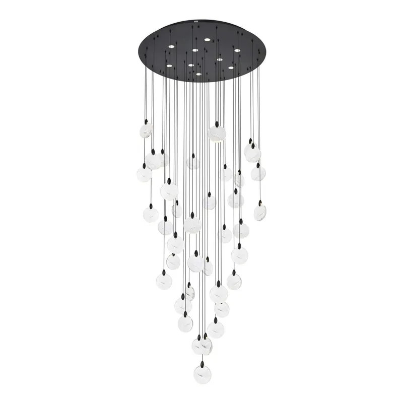 1012G48BK-01CR — Elegant Lighting LED Pendant Lights 74.0W 3500K