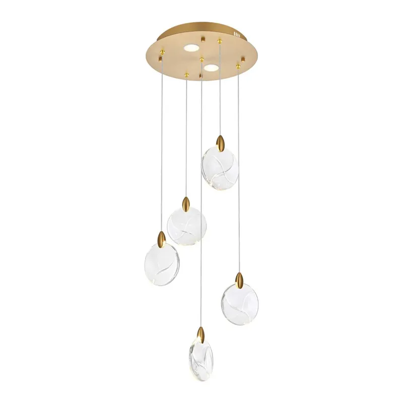 1012D16SG-01CR — Elegant Lighting LED Pendant Lights 10.0W 3500K