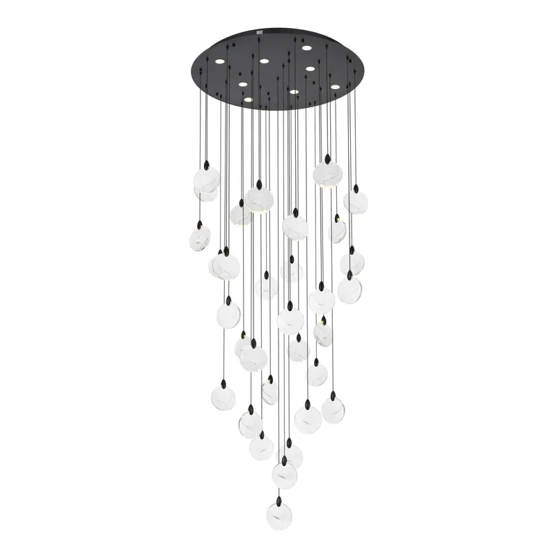 1012G42BK-01CR — Elegant Lighting LED Pendant Lights 64.0W 3500K