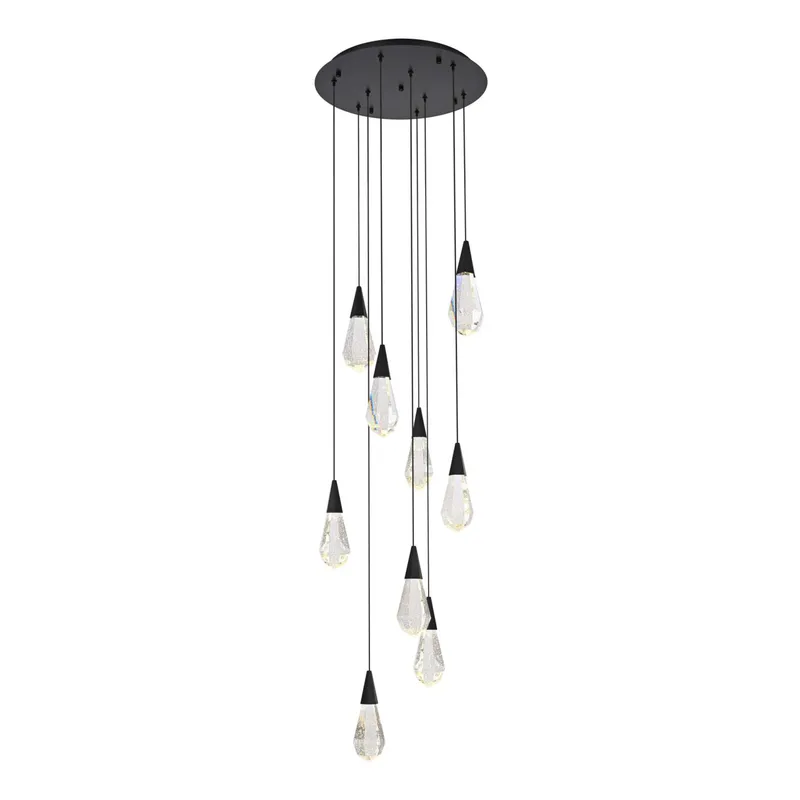 1013D20BK-02CR — Elegant Lighting LED Pendant Lights 18.0W 3500K