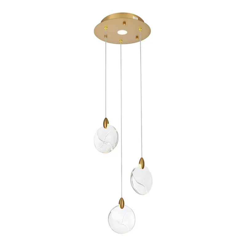 1012D12SG-01CR — Elegant Lighting LED Pendant Lights 6.0W 3500K