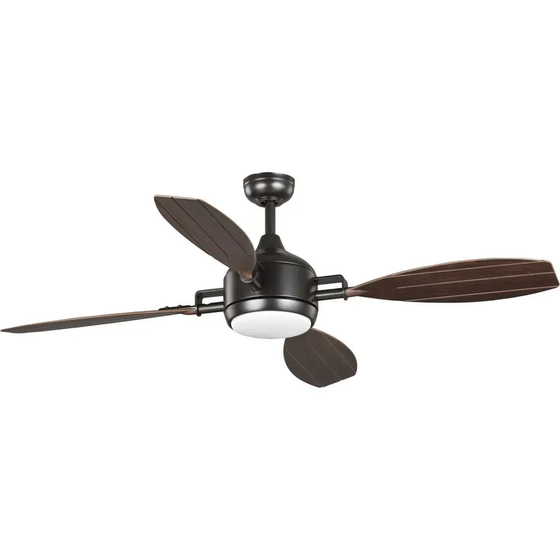Rudder Collection Indoor/Outdoor 56" Four-Blade Ceiling Fan — Progress Lighting LED Lighting Controls  