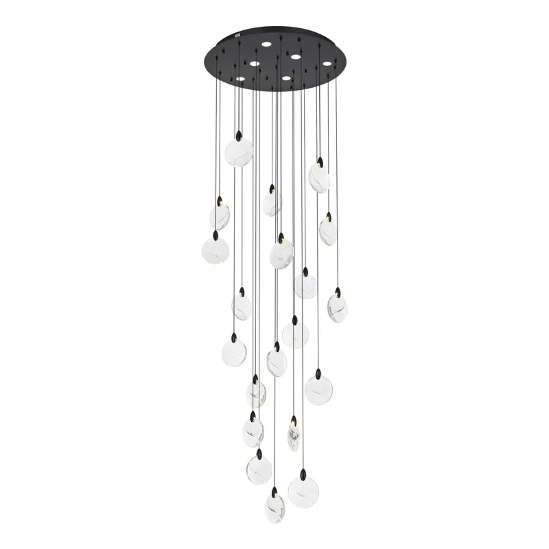 1012G32BK-01CR — Elegant Lighting LED Pendant Lights 40.0W 3500K