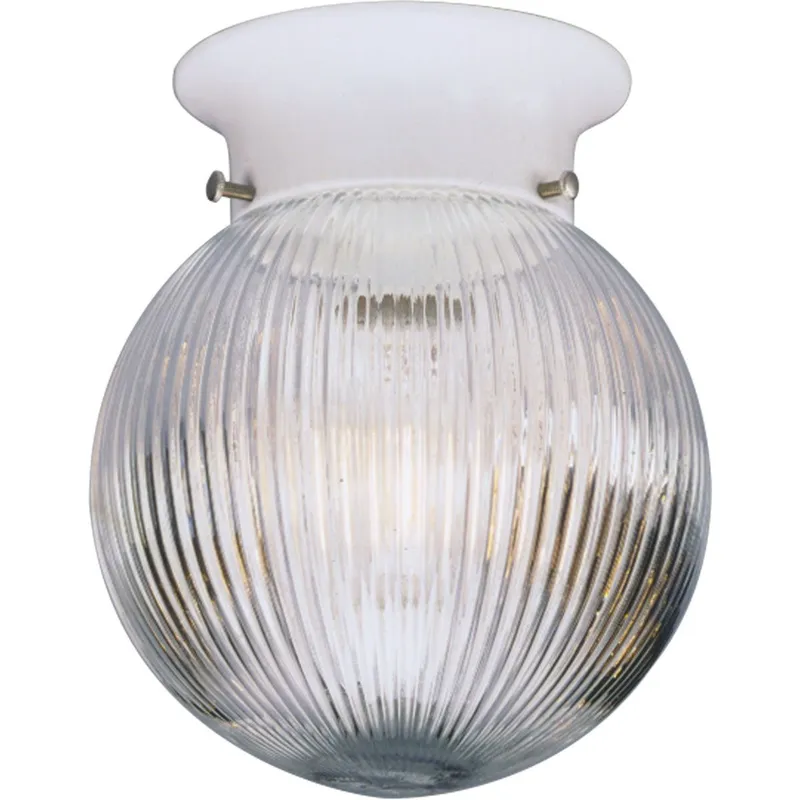 One-Light Glass Globe 6-3/8" Close-to-Ceiling — Progress Lighting LED Post Top Lights  
