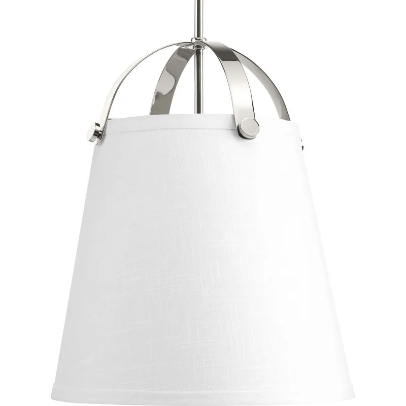 Galley Collection Two-Light Linen Shade Pendant Light — Progress Lighting LED Landscape Lights  
