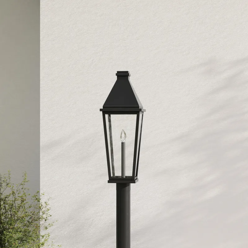 Richmond Hill Collection One-Light Clear Glass Outdoor Post Light — Progress Lighting LED Lighting Controls  