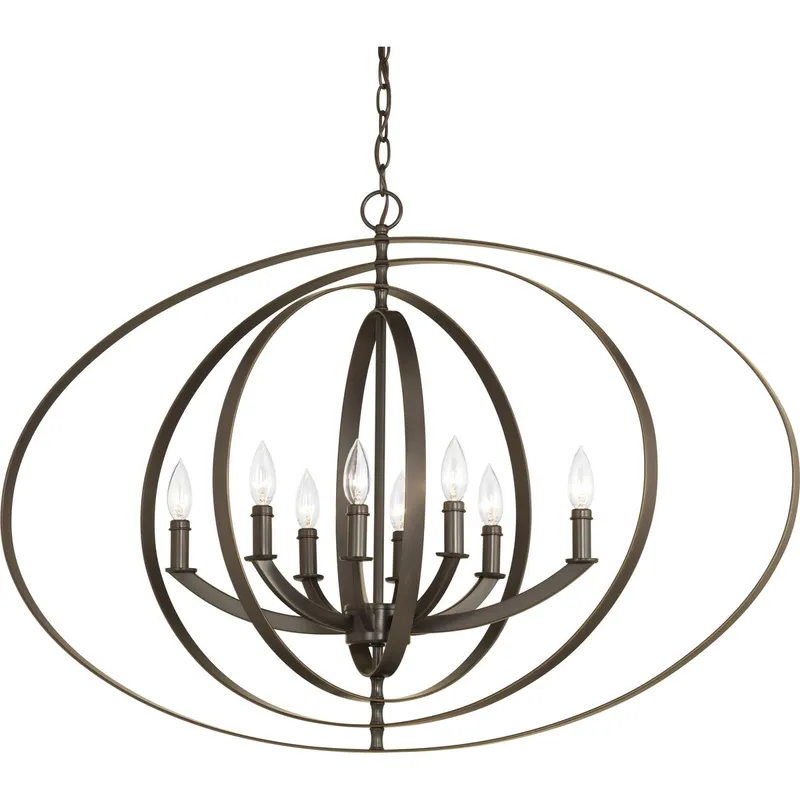 Equinox Collection Eight-Light Oval Pendant — Progress Lighting LED Landscape Lights  