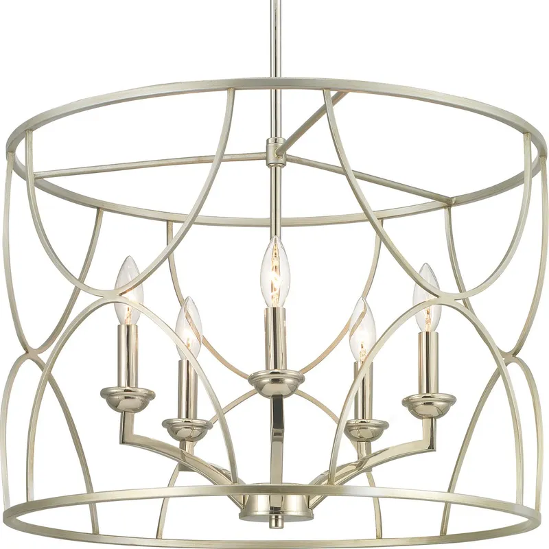 Landree Collection Five-Light Chandelier Light — Progress Lighting LED Landscape Lights  