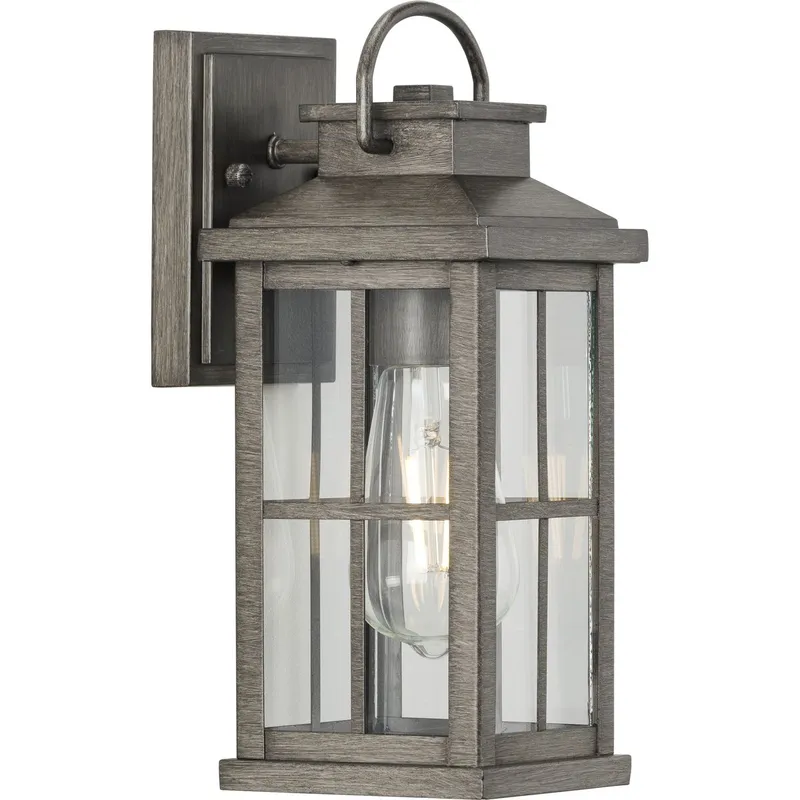 Williamston Collection One-Light Clear Glass Small Outdoor Wall Lantern — Progress Lighting LED Wall Lights  