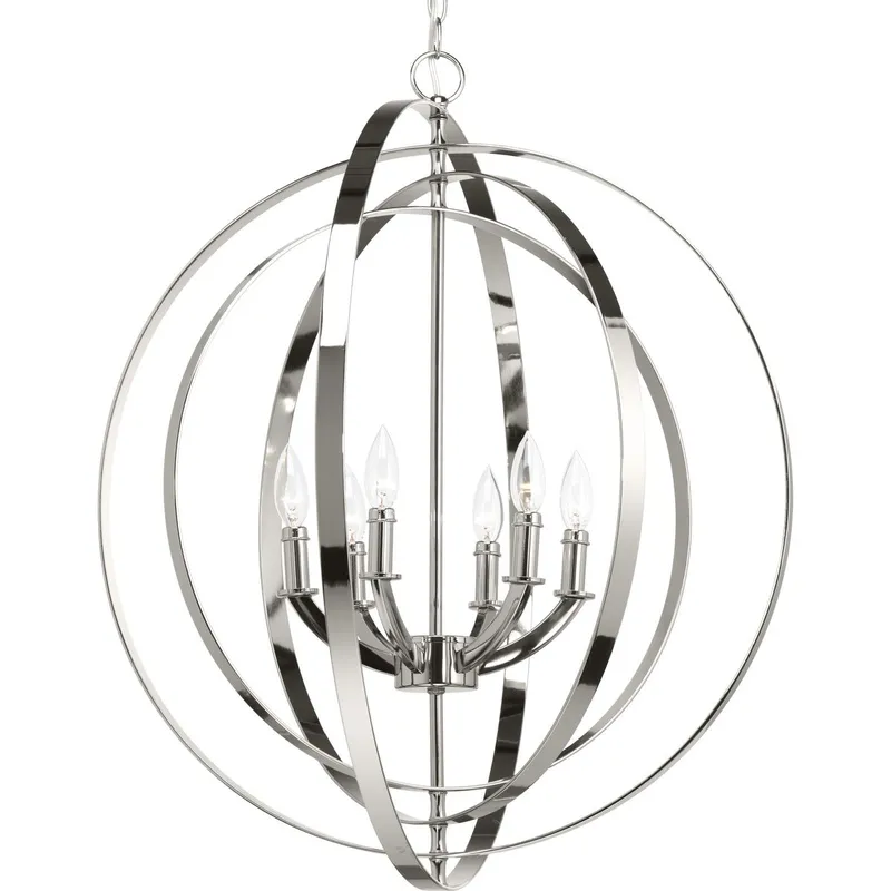 Equinox Collection Six-Light Sphere Pendant Light — Progress Lighting LED Landscape Lights  