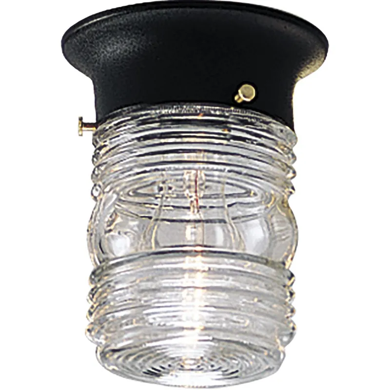 One-Light Utility Outdoor Close-to-Ceiling — Progress Lighting LED Wall Lights  