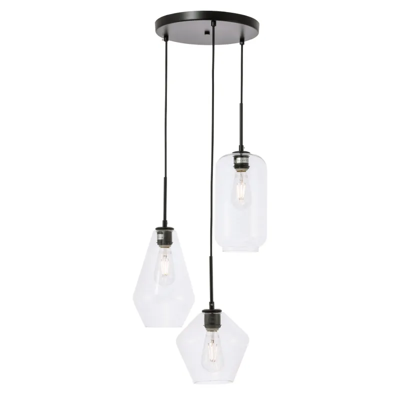LD2268BK — Elegant Lighting LED Pendant Lights 120.0W 