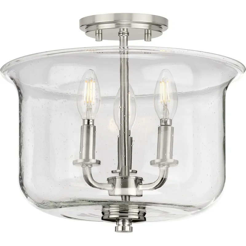 Winslett Collection Three-Light Semi-Flush Convertible — Progress Lighting LED Post Top Lights  