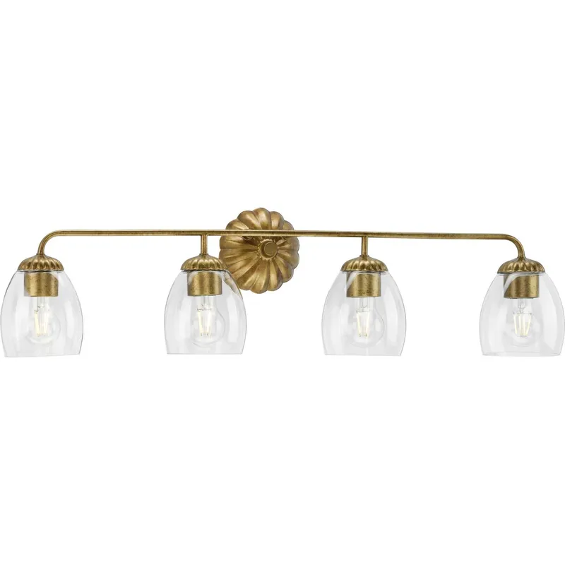 Quillan Collection Four-Light Bath & Vanity Light — Progress Lighting LED Wall Lights  