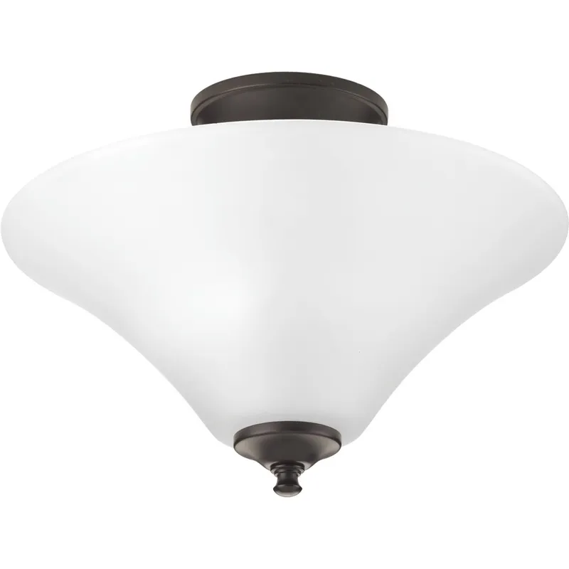Joy Collection Two-Light 13-1/4" Semi Flush — Progress Lighting LED Post Top Lights  