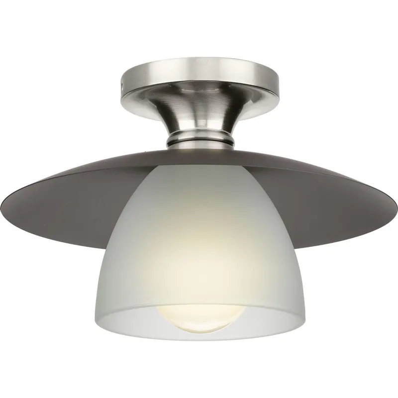 Trimble Collection One-Light 12" Semi-Flush Mount — Progress Lighting LED Post Top Lights  