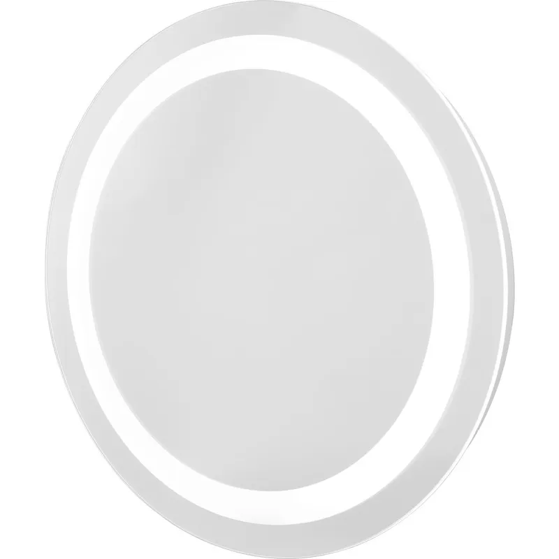 Captarent Collection 24 in. Round Illuminated Integrated LED White Mirror — Progress Lighting LED Wall Lights  
