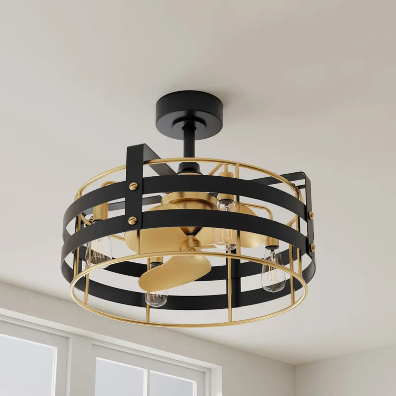 Sewell Collection 24-in. Three-Blade Modern Ceiling Fan — Progress Lighting LED Lighting Controls  