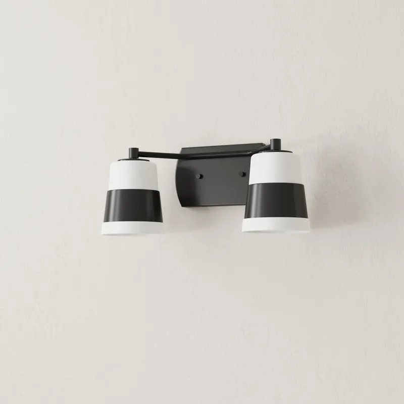 Haven Collection Two-Light Opal Glass Bath Light — Progress Lighting LED Wall Lights  