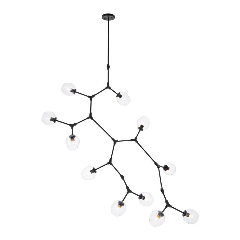 1712G73BK — Elegant Lighting LED Pendant Lights 660.0W 