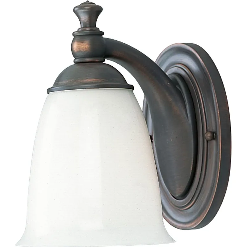 Victorian Collection One-Light White Opal Glass Bath Vanity Light — Progress Lighting LED Wall Lights  