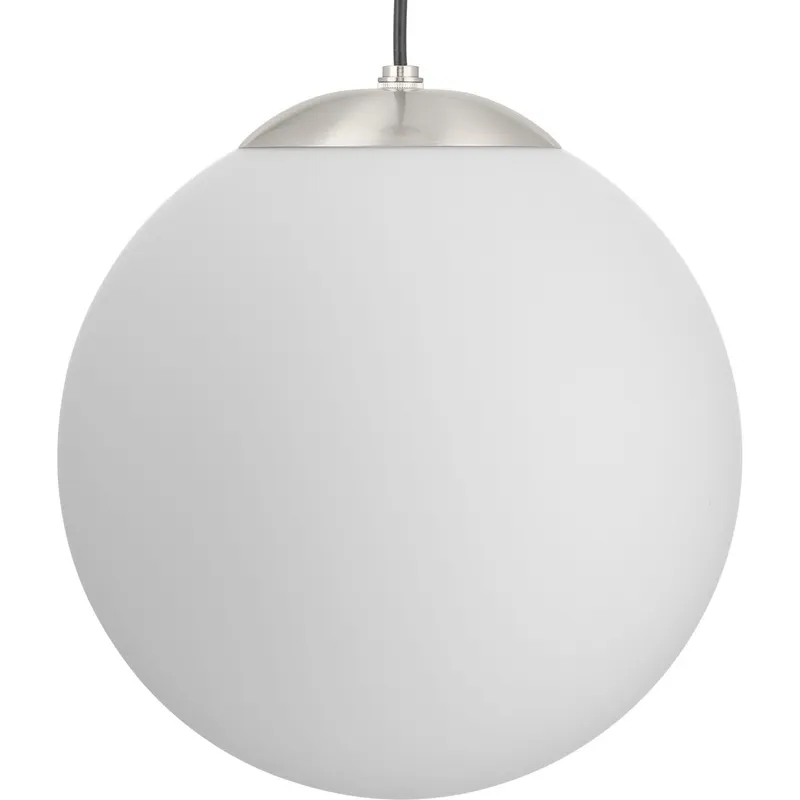 Atwell Collection Opal Glass Globe Large Hanging Pendant Light — Progress Lighting LED Landscape Lights  