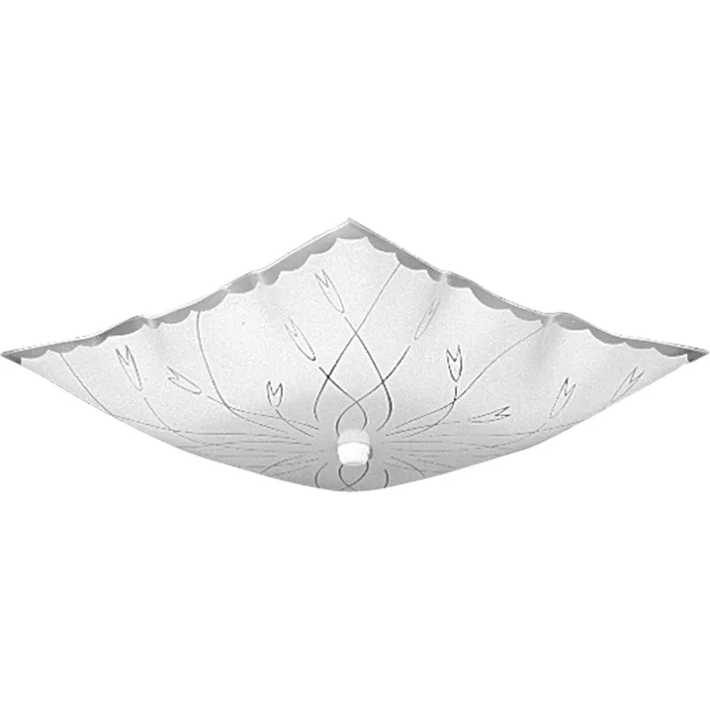 12" Decorative Square Glass Two-Light Close-to-Ceiling — Progress Lighting LED Post Top Lights  