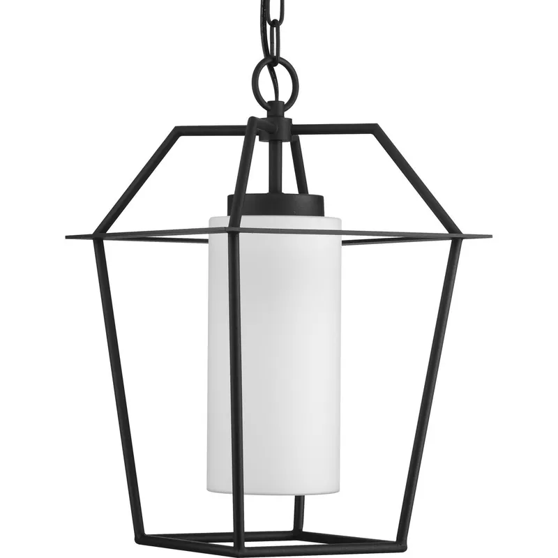 Chilton Collection One-Light Etched Opal Glass Outdoor Hanging Light — Progress Lighting LED Landscape Lights  