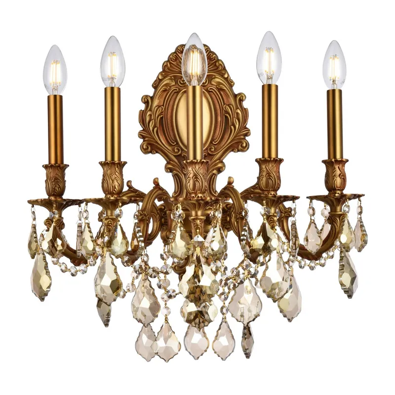 9605W21FG-GT/RC — Elegant Lighting LED Wall Lights  