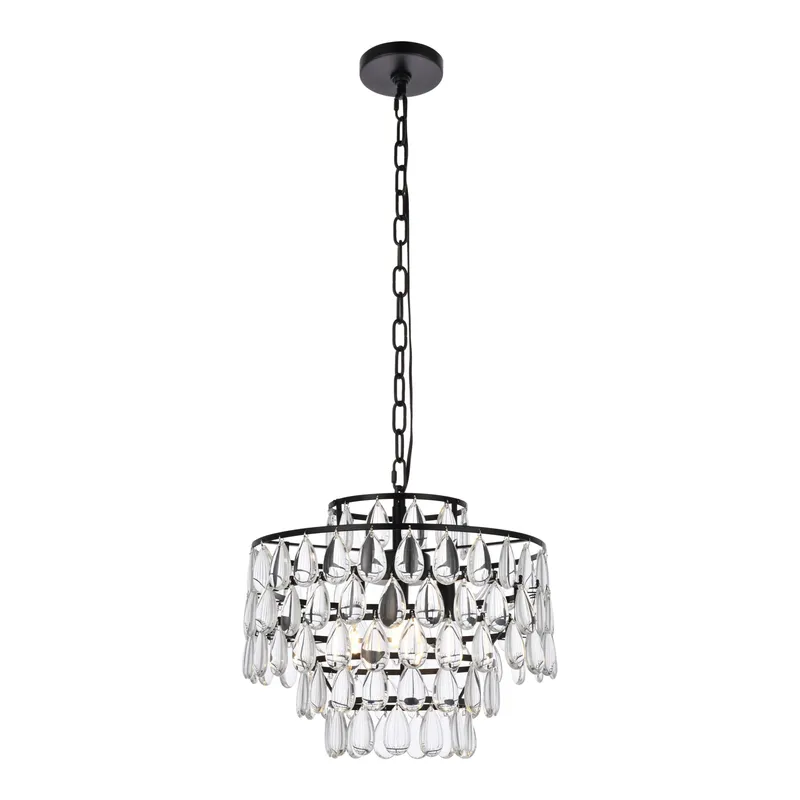 1102D16BK — Elegant Lighting LED Pendant Lights 120.0W 