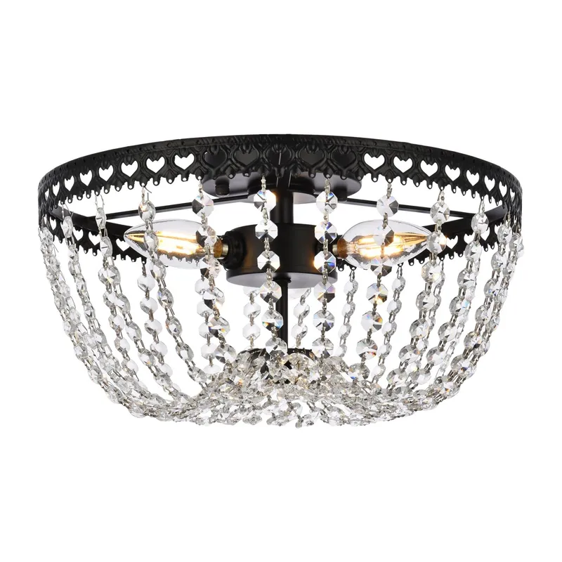 1112F12BK — Elegant Lighting LED Ceiling Lights 120.0W 